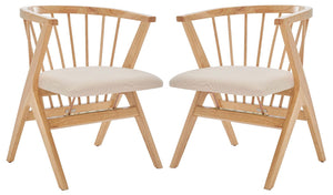 Safavieh Noah Spindle Dining Chair (Set of 2) - Natural