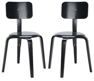 Safavieh Jo Upholstered Stackable Dining Chair - Black