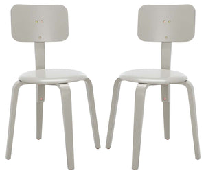 Safavieh Jo Upholstered Stackable Dining Chair - Grey