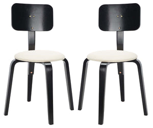 Safavieh Luella Stackable Dining Chair - Black / Cream