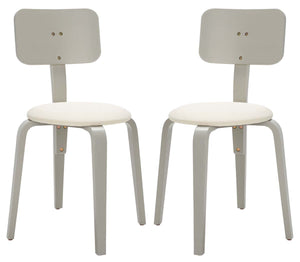 Safavieh Luella Stackable Dining Chair - Grey / Cream