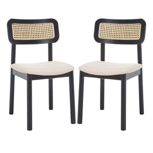 Safavieh Egon Dining Chair - Black/White (Set of 2)