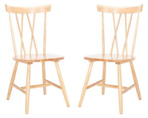 Safavieh Friar Dining Chair  - Natural (Set of 2)
