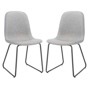Safavieh Makalu Dining Chair - Grey / Black (Set of 2)