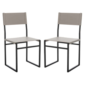 Safavieh Layne Dining Chairs, Set of 2 - Light Grey / Black