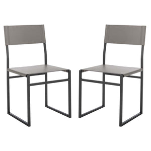 Safavieh Layne Dining Chairs, Set of 2 - Grey / Black