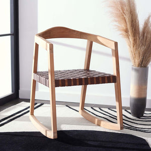 Safavieh Willa Rocking Dining Chair - Cognac / Natural
