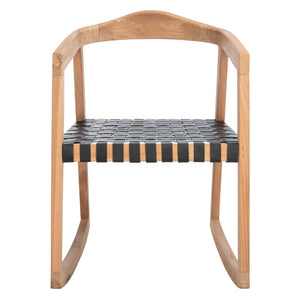 Safavieh Willa Rocking Dining Chair - Black / Natural