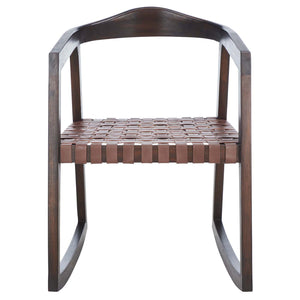 Safavieh Willa Rocking Dining Chair - Cognac / Walnut