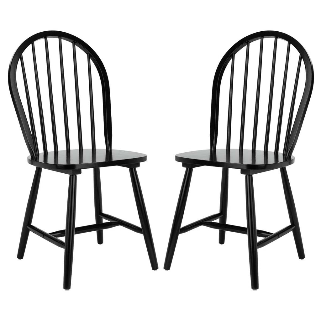 Safavieh Camden Spindle Back Dining Chair-Black (Set of 2)