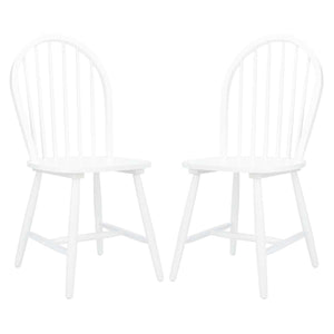 Safavieh Camden Spindle Back Dining Chair-White (Set of 2)