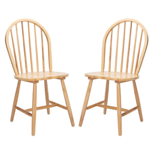 Safavieh Camden Spindle Back Dining Chair-Natural (Set of 2)