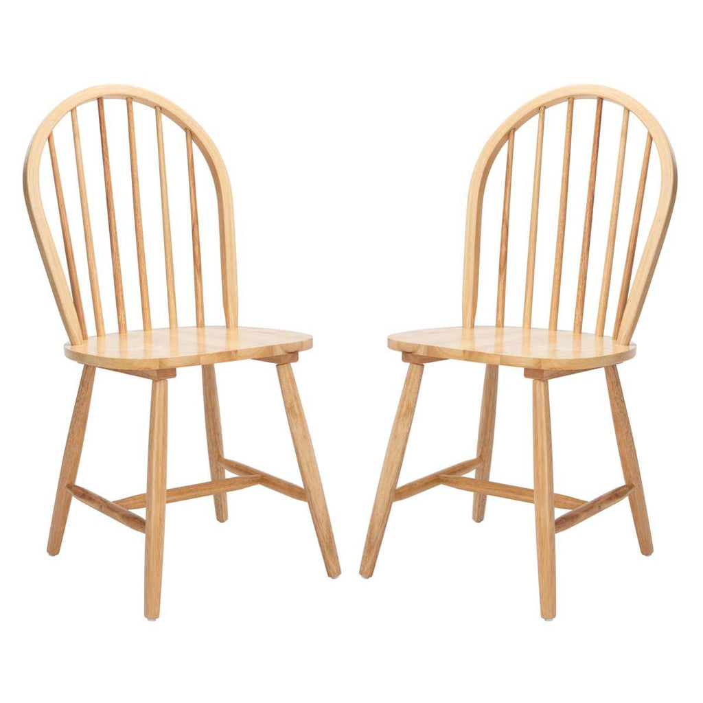 Safavieh Camden Spindle Back Dining Chair-Natural (Set of 2)