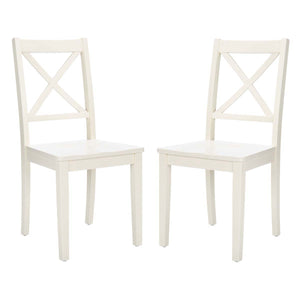 Safavieh Silio X Back Dining Chair-White (Set of 2)
