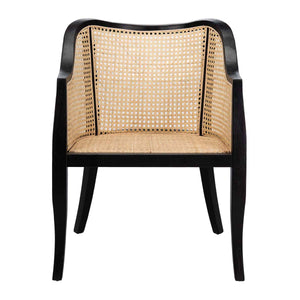 Safavieh Maika Dining Chair - Black/Natural