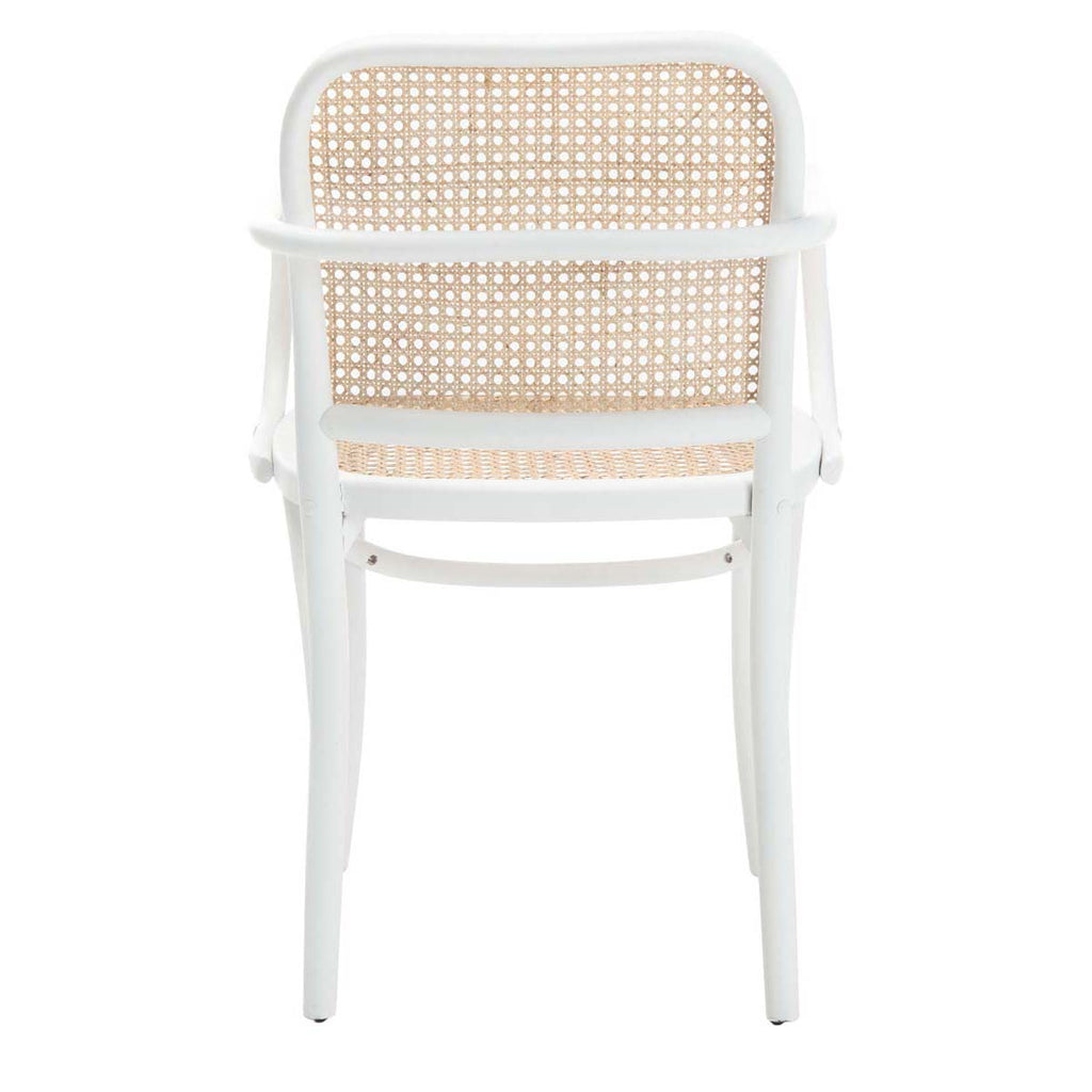 Safavieh Keiko Cane Dining Chair White/Natural