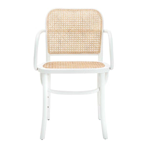 Safavieh Keiko Cane Dining Chair - White/Natural