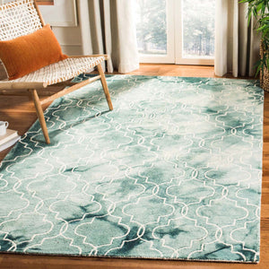 Safavieh Dip Dye Rug Collection DDY676Q - Green / Ivory