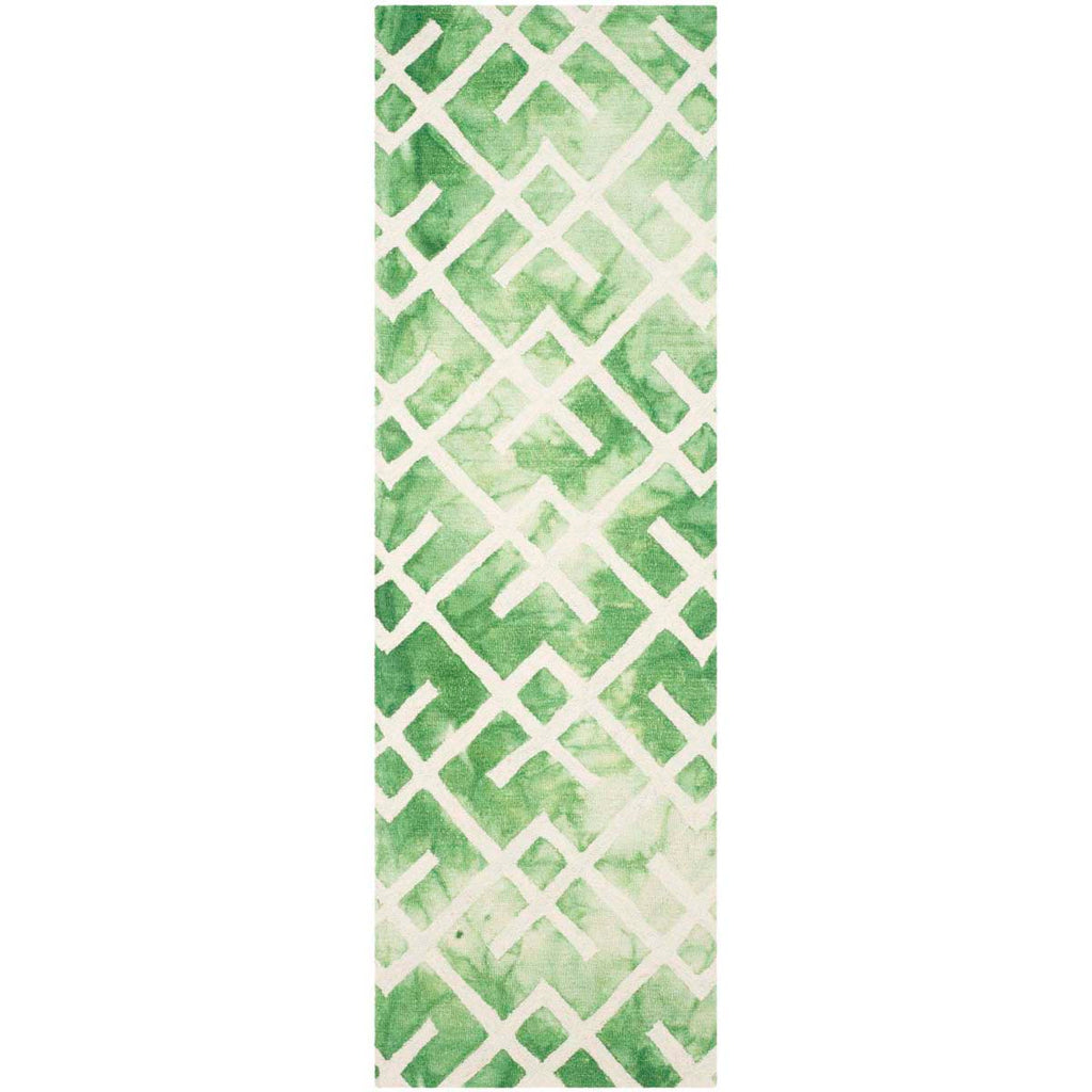 Safavieh Dip Dye Rug Collection DDY677Q - Green / Ivory