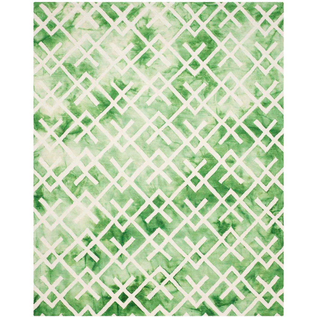 Safavieh Dip Dye Rug Collection DDY677Q - Green / Ivory