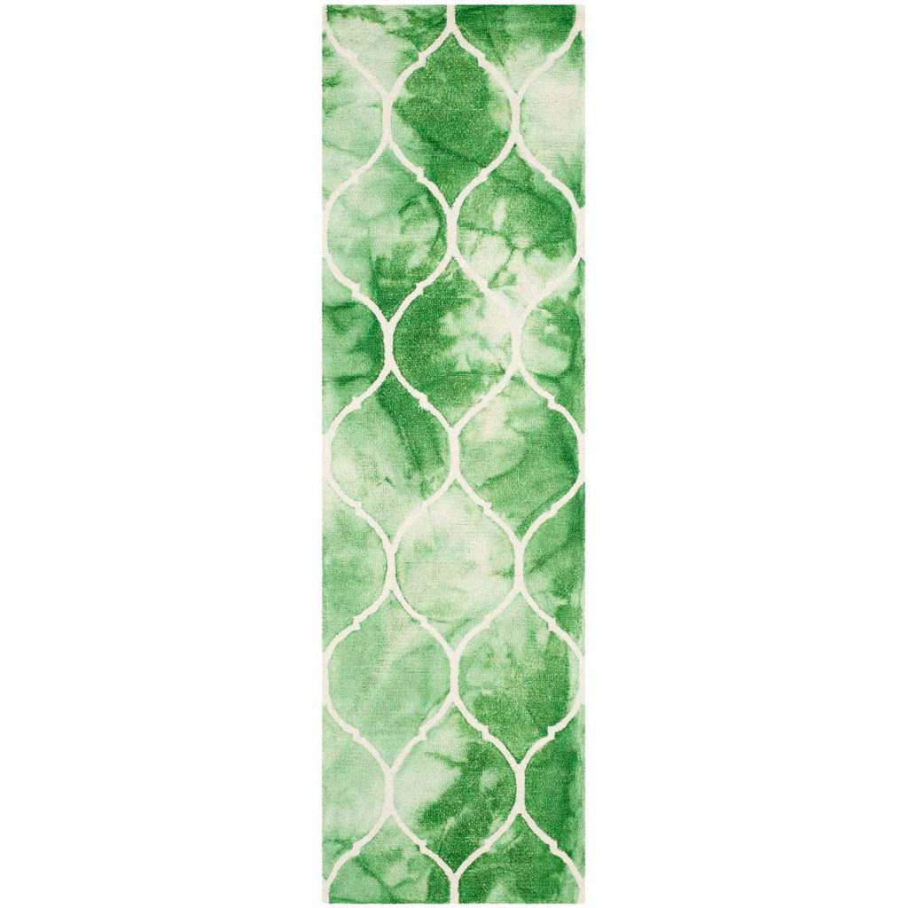 Safavieh Dip Dye Rug Collection DDY685Q - Green / Ivory