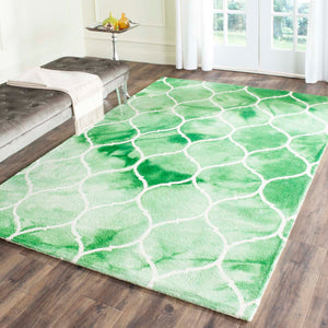 Safavieh Dip Dye Rug Collection DDY685Q - Green / Ivory