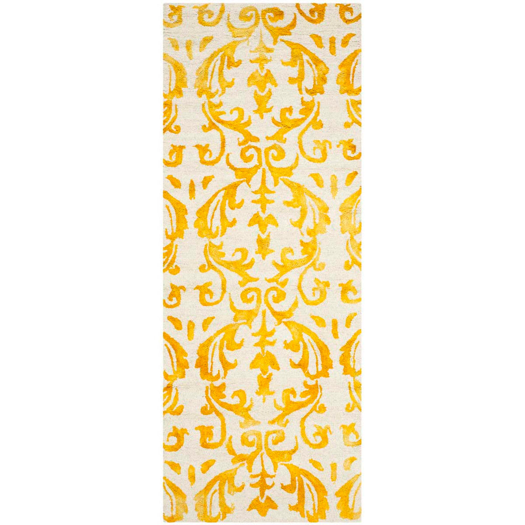 Safavieh Dip Dye Rug Collection DDY689A - Ivory / Gold