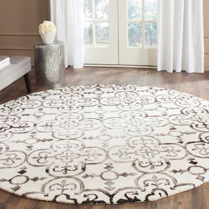 Safavieh Dip Dye Rug Collection DDY711D - Ivory / Charcoal