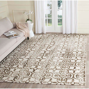 Safavieh Dip Dye Rug Collection DDY711F - Ivory / Brown