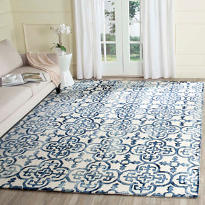 Safavieh Dip Dye Rug Collection DDY711P - Ivory / Navy