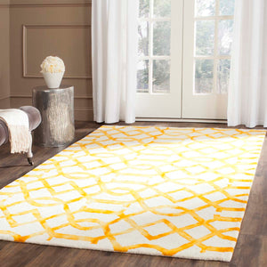 Safavieh Dip Dye Rug Collection DDY712C - Ivory / Gold