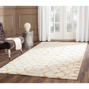 Safavieh Dip Dye Rug Collection DDY712E - Ivory / Camel