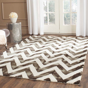 Safavieh Dip Dye Rug Collection DDY715D - Ivory / Charcoal