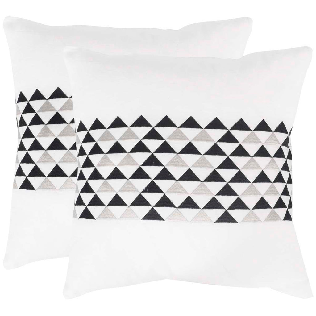 Safavieh Geo Mountain  Pillow - Slate