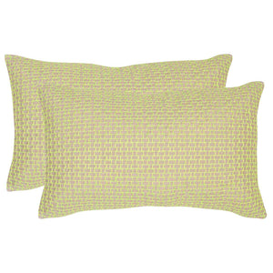 Safavieh Box Stitch Pillow Neon Citris