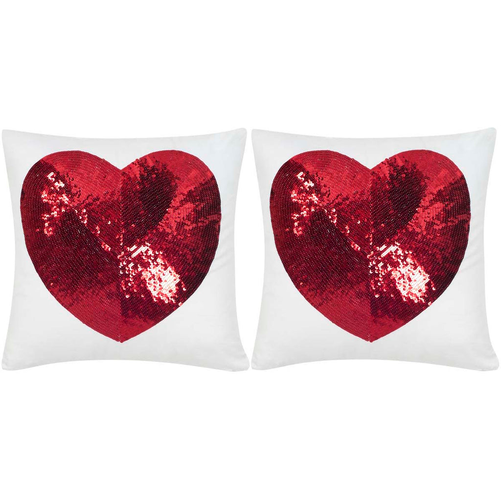 Safavieh Sweet Heart  Pillow - Red