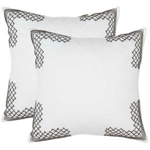 Safavieh Edgy Metals  Pillow - GunMetal