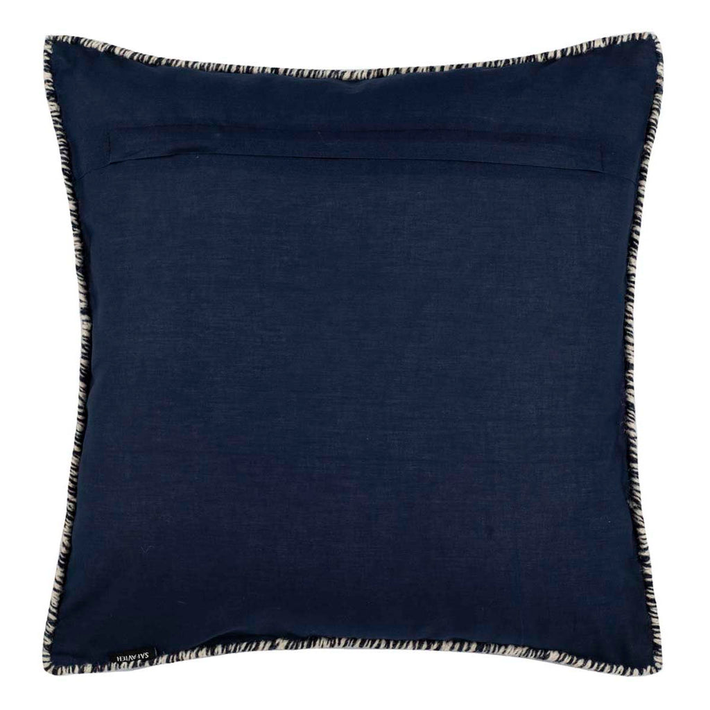 Safavieh Dip-Dye Quartre Patch Pillow - Navy