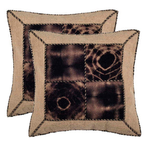 Safavieh Dip Dye Quartre Patch Pillow Sumac