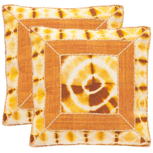 Safavieh Dip Dye Patch Pillow Tumeric