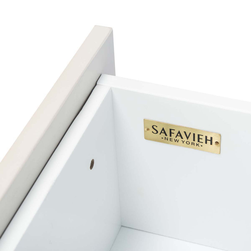 Safavieh Genevieve 3 Drawer Dresser - White/White Washed