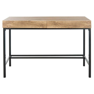 Safavieh Patrick 2 Drawer Desk - Brown/Black