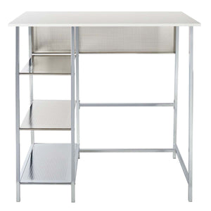 Safavieh Hayden 3 Shelf Standing Desk - White/Chrome