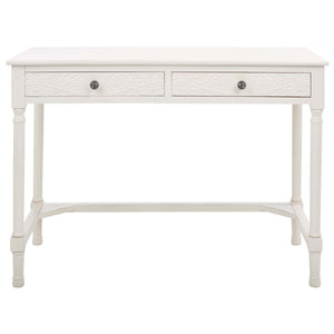 Safavieh Ryleigh 2 Drawer Desk - Distrssed White