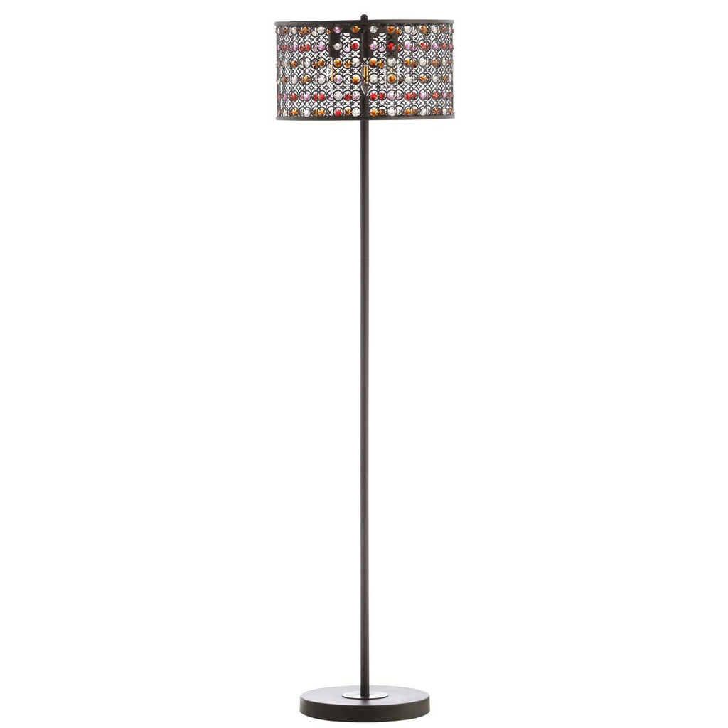 Safavieh Disney Mosiac Floor Lamp-Oil Rubbed Bronze (Black) / Multi
