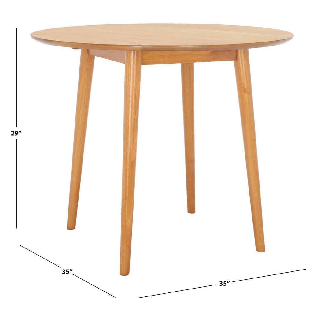 Safavieh Lovell Folding Round Dining Table - Light Oak
