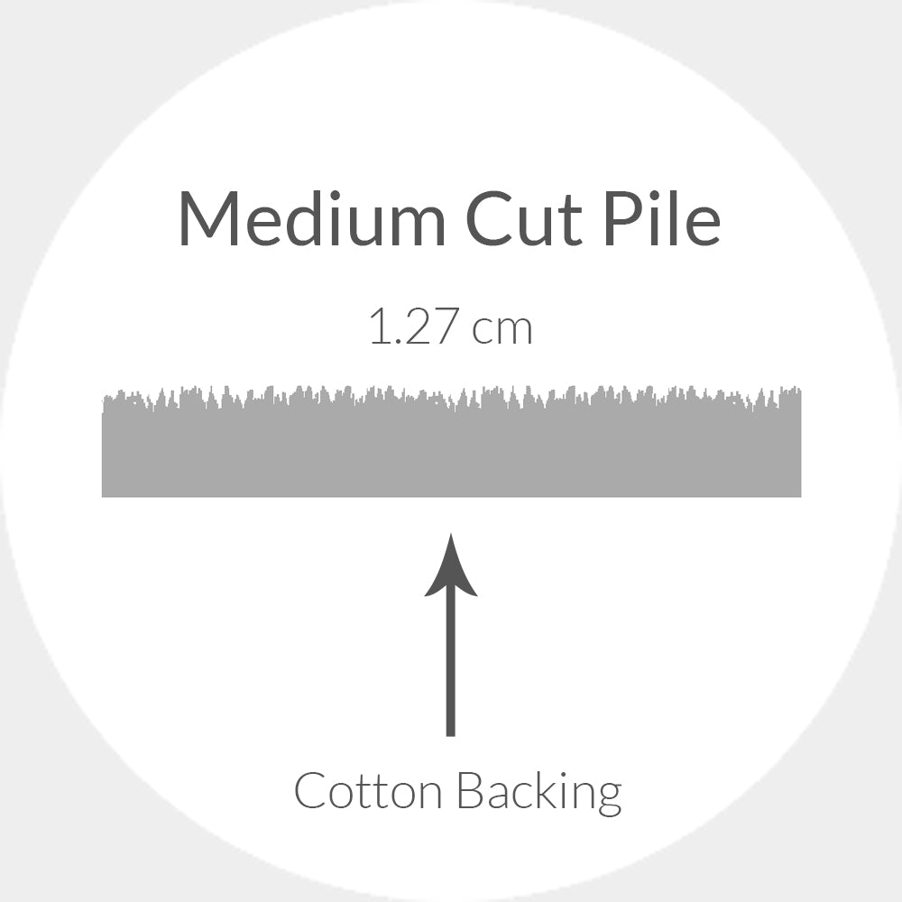 Contemporary Area Rug, CAM134Z, 120 X 180 cm in Ivory / Navy