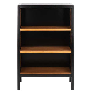 Safavieh Franz 3 Shelf Wood Back Etagere - Black / Natural