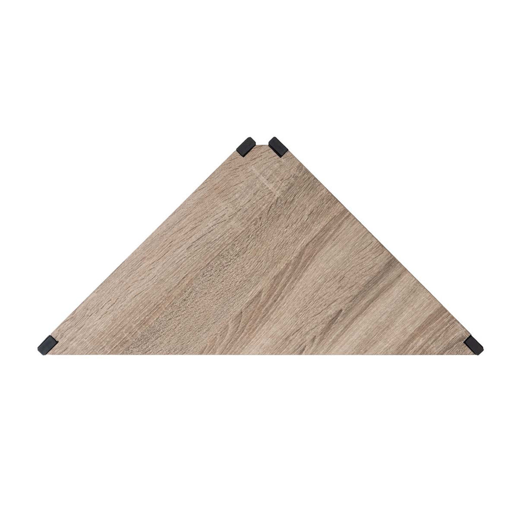 Safavieh Logan 4 Tier Corner Bookshelf - Light Grey Oak/Black