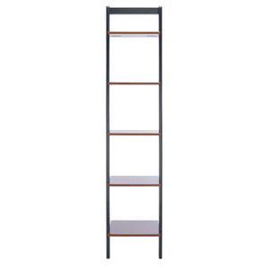 Safavieh Allaire 5 Tier Leaning Etagere-Honey Brown / Charcoal